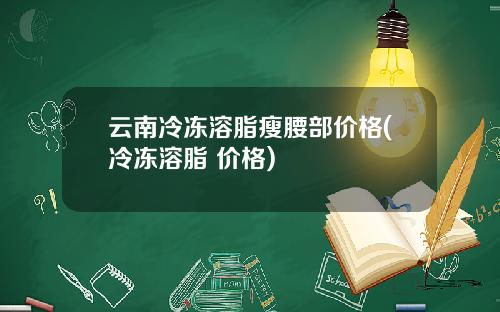 云南冷冻溶脂瘦腰部价格(冷冻溶脂 价格)