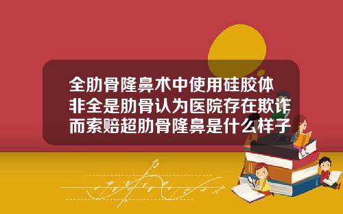 全肋骨隆鼻术中使用硅胶体非全是肋骨认为医院存在欺诈而索赔超肋骨隆鼻是什么样子