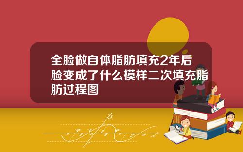 全脸做自体脂肪填充2年后脸变成了什么模样二次填充脂肪过程图