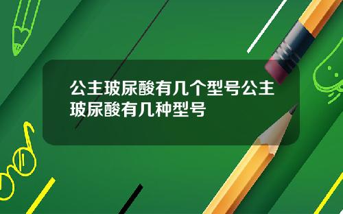 公主玻尿酸有几个型号公主玻尿酸有几种型号
