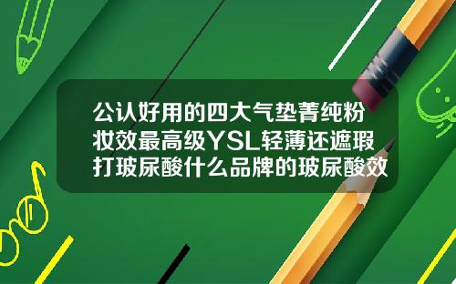 公认好用的四大气垫菁纯粉妆效最高级YSL轻薄还遮瑕打玻尿酸什么品牌的玻尿酸效果好