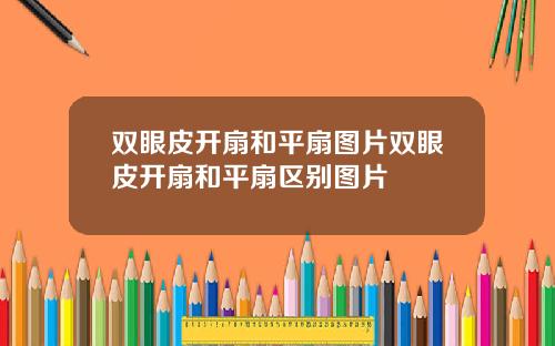 双眼皮开扇和平扇图片双眼皮开扇和平扇区别图片