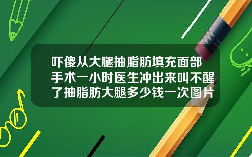 吓傻从大腿抽脂肪填充面部手术一小时医生冲出来叫不醒了抽脂肪大腿多少钱一次图片