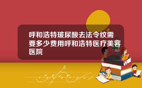 呼和浩特玻尿酸去法令纹需要多少费用呼和浩特医疗美容医院