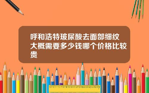 呼和浩特玻尿酸去面部细纹大概需要多少钱哪个价格比较贵