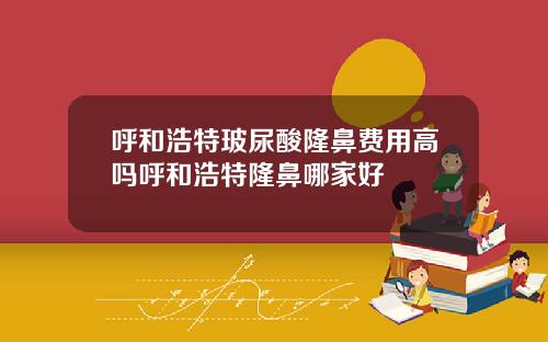 呼和浩特玻尿酸隆鼻费用高吗呼和浩特隆鼻哪家好