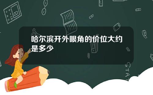 哈尔滨开外眼角的价位大约是多少