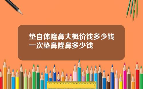 垫自体隆鼻大概价钱多少钱一次垫鼻隆鼻多少钱
