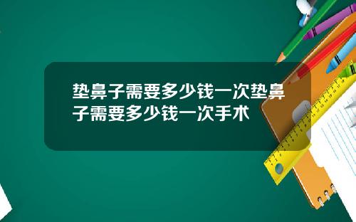 垫鼻子需要多少钱一次垫鼻子需要多少钱一次手术