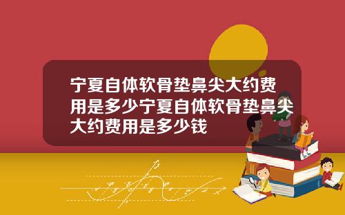 宁夏自体软骨垫鼻尖大约费用是多少宁夏自体软骨垫鼻尖大约费用是多少钱