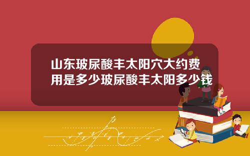 山东玻尿酸丰太阳穴大约费用是多少玻尿酸丰太阳多少钱