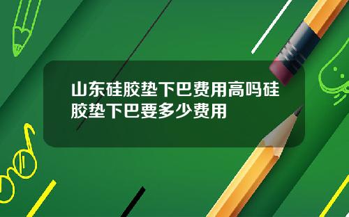 山东硅胶垫下巴费用高吗硅胶垫下巴要多少费用