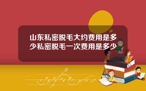山东私密脱毛大约费用是多少私密脱毛一次费用是多少