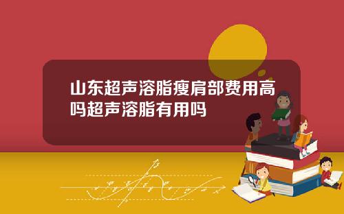 山东超声溶脂瘦肩部费用高吗超声溶脂有用吗
