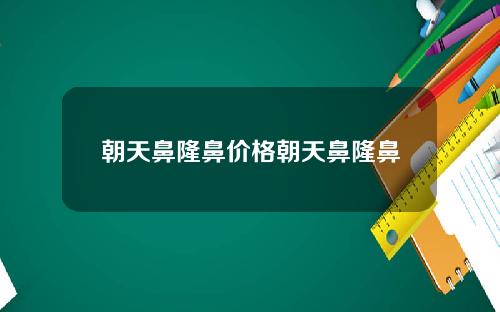 朝天鼻隆鼻价格朝天鼻隆鼻