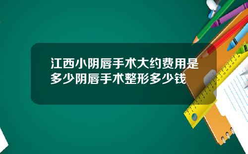 江西小阴唇手术大约费用是多少阴唇手术整形多少钱