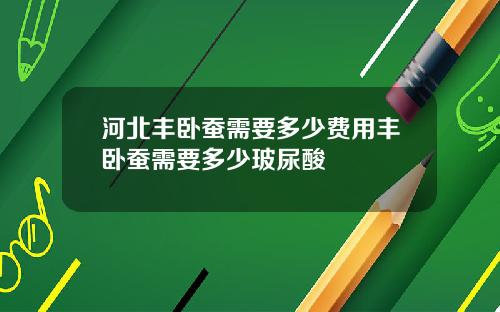河北丰卧蚕需要多少费用丰卧蚕需要多少玻尿酸