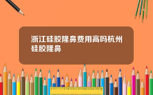 浙江硅胶隆鼻费用高吗杭州硅胶隆鼻