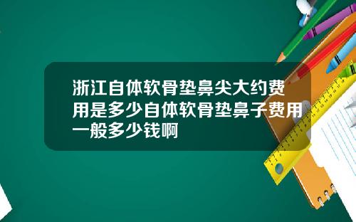 浙江自体软骨垫鼻尖大约费用是多少自体软骨垫鼻子费用一般多少钱啊