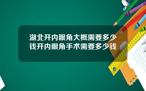 湖北开内眼角大概需要多少钱开内眼角手术需要多少钱