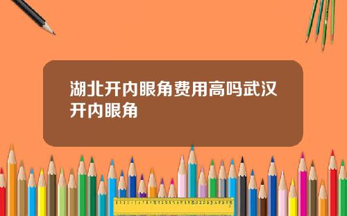 湖北开内眼角费用高吗武汉开内眼角