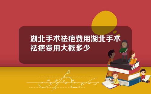 湖北手术祛疤费用湖北手术祛疤费用大概多少