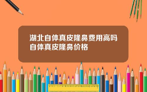 湖北自体真皮隆鼻费用高吗自体真皮隆鼻价格