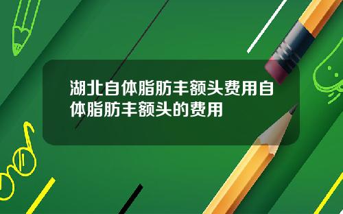 湖北自体脂肪丰额头费用自体脂肪丰额头的费用