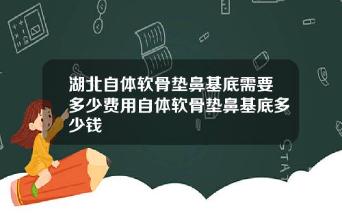 湖北自体软骨垫鼻基底需要多少费用自体软骨垫鼻基底多少钱