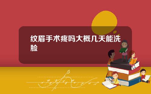 纹眉手术疼吗大概几天能洗脸