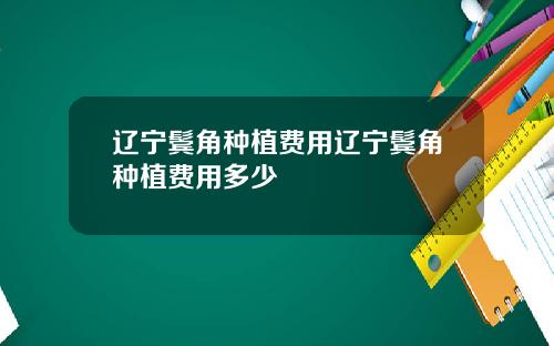 辽宁鬓角种植费用辽宁鬓角种植费用多少