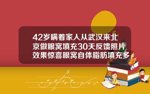 42岁瞒着家人从武汉来北京做眼窝填充30天反馈照片效果惊喜眼窝自体脂肪填充多少钱