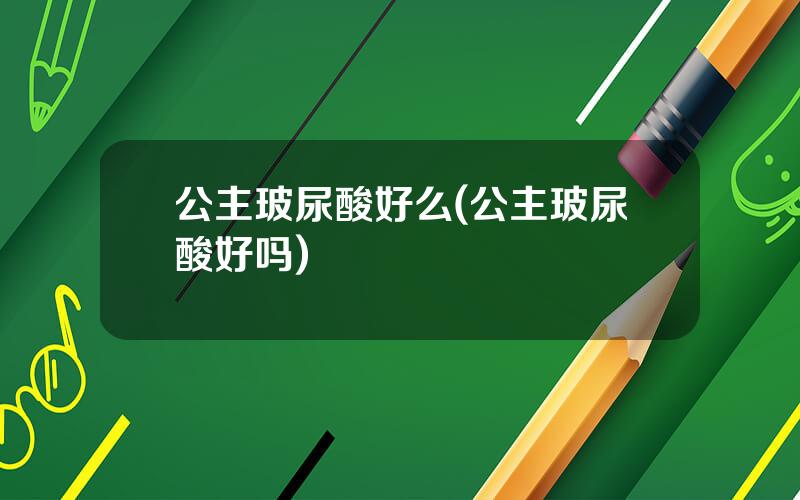 公主玻尿酸好么(公主玻尿酸好吗)